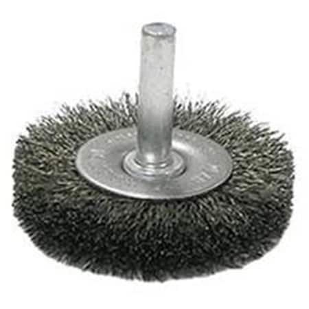 Light House Beauty 2 in. Stem-Mounted Crimped Wire Radial Wheel, 0.008 in. Steel Fill LI2631152